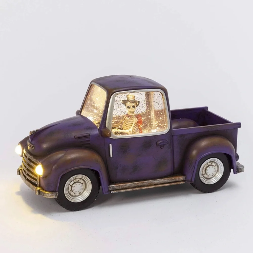Halloween skeleton light up pick up truck - Picture 3 of 4